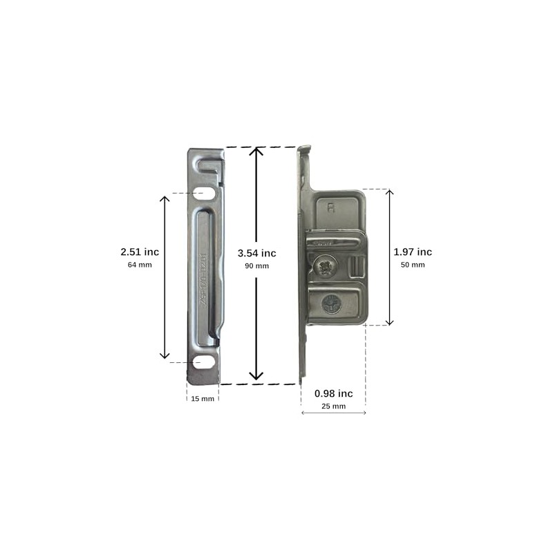 Blum ZSF.1700 R METABOX Right Screw-On Drawer Standard Front Fixing