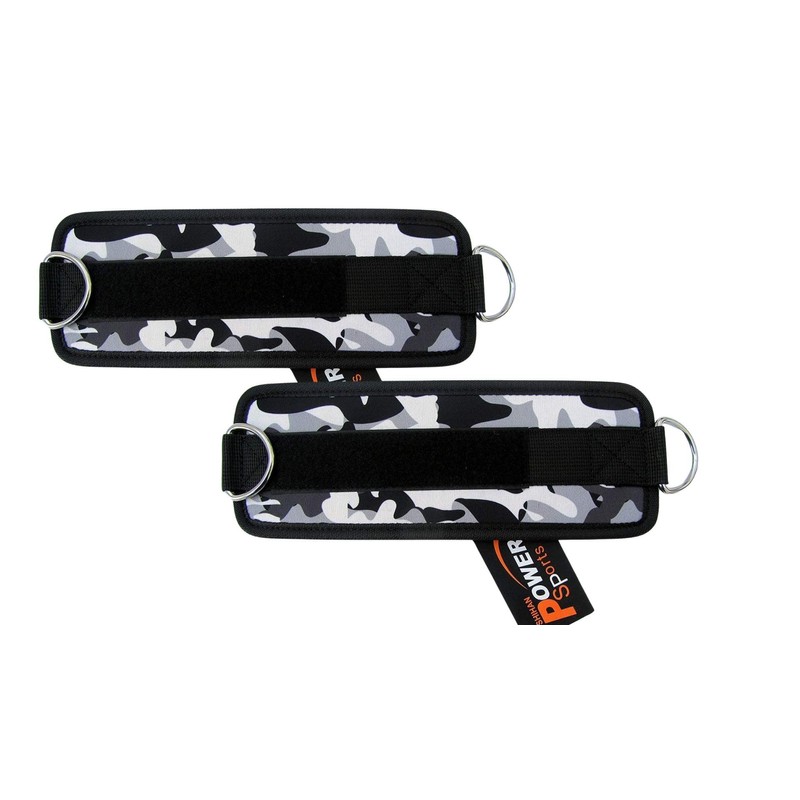 Gym Ankle Straps CAMO 1 Pair Cable Machine Attachment Enhance