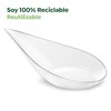 Finger Food 50 x Clear Reusable Drip Spoons