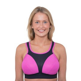 Gemm Ladies High Impact Non Wired Large Sports Bra Small to Plus Size (B&P 38DD)