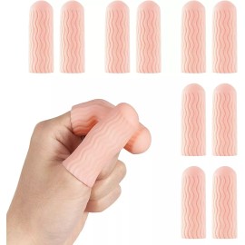 12 Pcs Finger Cots - Finger Protectors Gel Finger Gloves Covers Finge Lapm New
