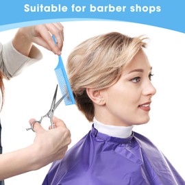 Rat Tail Comb Parting Comb：2Pcs Rat Tail Combs for Women，Fine Tooth Parting Tip Carbon Fiber Root Teasing Anti Static Tail Comb，Hair Combs for Styling（2Pcs Blue）