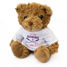 Big Red Egg I DON'T LIKE ROWING I LOVE IT - Teddy Bear - Cute Soft Cuddly Adorable - Gift Present
