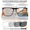 MARE AZZURO Photochromic Bifocal Reading Glasses Men Blue Light Blocking