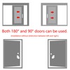 90/180 Degree Door Lock, 2PCS Barn Door Lock Safety Sliding