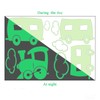 Train Decor,Glow in The Dark Stickers, Nursery Wall Sticker, 2