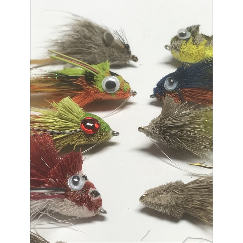 Pike and Bass Flies -Boxed - Set of sixteen +