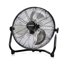 KEN BROWN 14 Inch High Velocity Metal Floor Fan 3-Speed 360° Adjustable Tilting Powerful Airflow for Bedroom, Office
