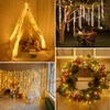 2Pcs Fairy Lights Plug in, 10Ft 200LED Copper Wire Firecracker