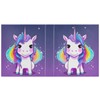 GOODOLD Cute Unicorn Versatile Binders 1.5-Inch 3 Ring Binder with