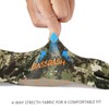 BASSDASH Unisex Fingerless Fleece Liner Camo Hunting Gloves for Cold