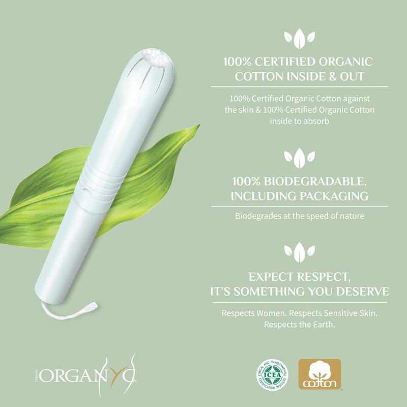 ORGANYC Compact Super Plus Applicator Tampons
