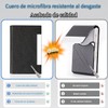 Tarjetero Hombre y Mujer de Cuero PU, Porta Tarjetas Profesional