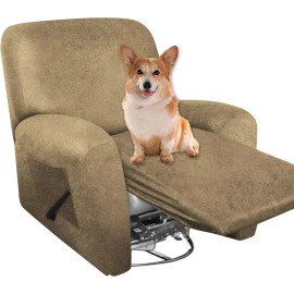 molasofa Mustard Recliner Chair Cover Stretch Furniture Protector For Pets And Kids