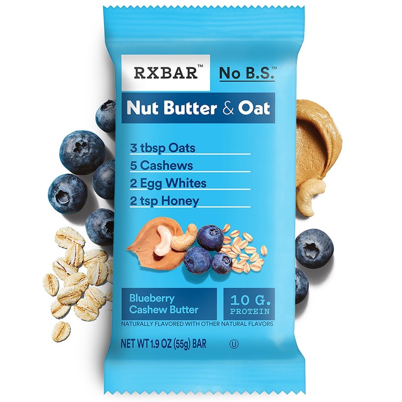 RXBAR Nut Butter and Oat Protein Bars, Protein Snacks, Snack