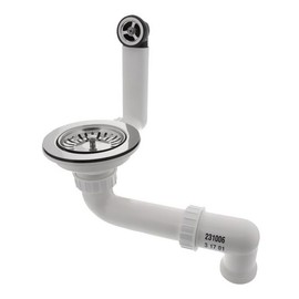 BLANCO 231006 Drain and Overflow Fitting 3.5 Inch without Drain Remote Control with Round Overflow / Replacement Part