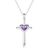 MIDDLUX Cross Necklace for Women, Birthday Gifts for Her, Heart