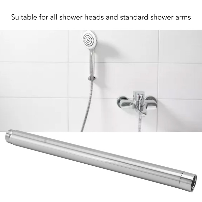 Shower Extension Tube Stainless Steel Handheld Shower Head Extender for