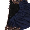 Turban Head Wraps Vintage Embroidered Soft Lace Material Beaded Fleece