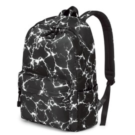 S-ZONE 15.6 Inch Starry Lightning Stylish Backpack Travel Rucksack School Bags for Teenager Girls Boys Students Outdoor Hiking Camping Weekend Backpack