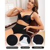 LEVAO Women Tummy Control Underwear Black, High Waisted Seamless Panties