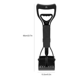 Ausla Kotschaufel mit Verlängertem Griff, Großes Fassungsvermögen für Hunde und Katzen. Einfaches Schaufeln von Kotschaufeln für Hunde und Katzen mit Federwirkung für den Innen- und