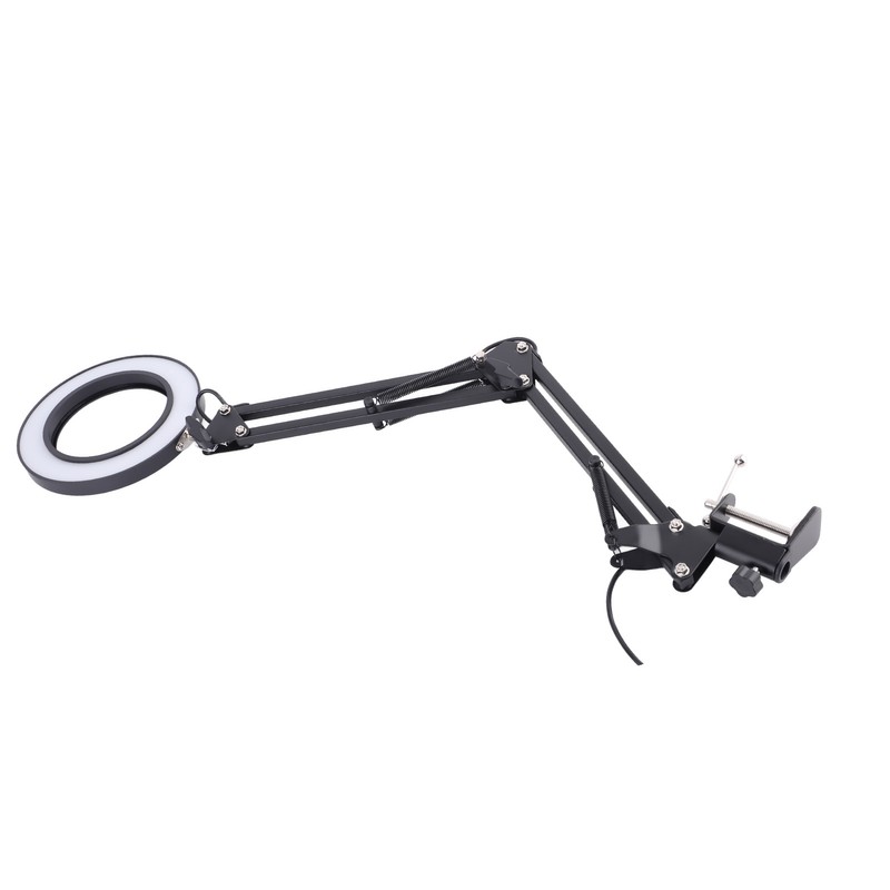Foldable Eyecare Table Lamp Flexible Swing Arm Clamp Mount Lamp