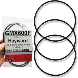 Captain O-Ring – Reemplazo de juntas tóricas GMX600F para filtros de arena de la serie Hayward Pro S140T, S144T, S180T, S210T, S220T, S244T, etc. (paquete de 3)