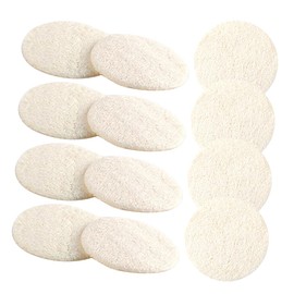 Gatuida 12Pcs Natural Loofah Exfoliating Facial Pads for Deep Cleansing and Makeup Removal Washable Reusable Gentle Skin for All Skin Types Compact Travel