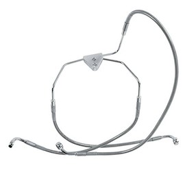 Hill Country Customs +6" Over Stock Front Stainless Braided Brake Line for 1996-2007 Harley Touring models - HC-401193