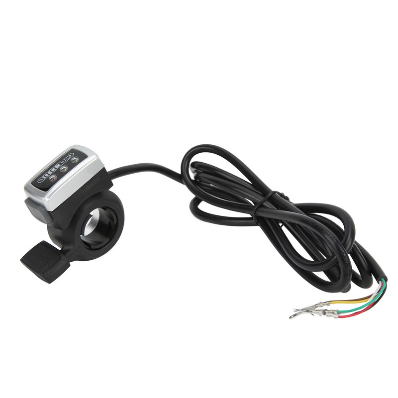 6 Wire Thumb Throttle with ON/OFF Switch Battery Indicator 22mm