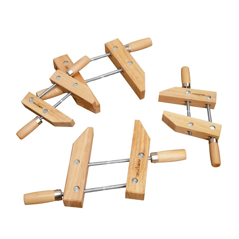 POWERTEC 71524 Wooden Handscrew Clamp – 10 Inch | Hand