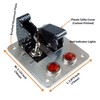 2 Rows Safety Cover Toggle Switch with Red Indicator Light