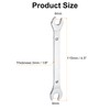 sourcing map Super Thin Open End spanners Metric, 8mm x