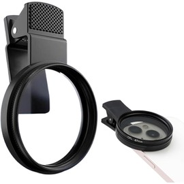 67mm Cpl Filter, Cpl Filter for Phone,Universal Clip-On Polarizing Lens for Smartphones, Phone Lens Attachments, Reduces Glare and Enhances Colors, Ideal for Outdoor Photography and Travel