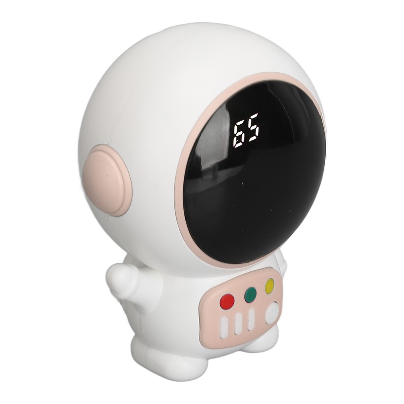 Astronaut Shaped Cute Hand Warmer Digital Display USB Rechargeable 2