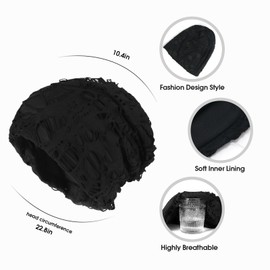 Lunukopi Slouchy Beanie Hat – Summer Hat Women & Men Thin Hat Women (2 Pieces)