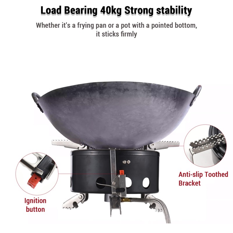 Camping Stove 6000W High-Altitude Infrared Portable Windproof Gas Stove for