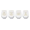 Cambridge Barware Hydration, Stemless Wine Glasses, Dear Santa