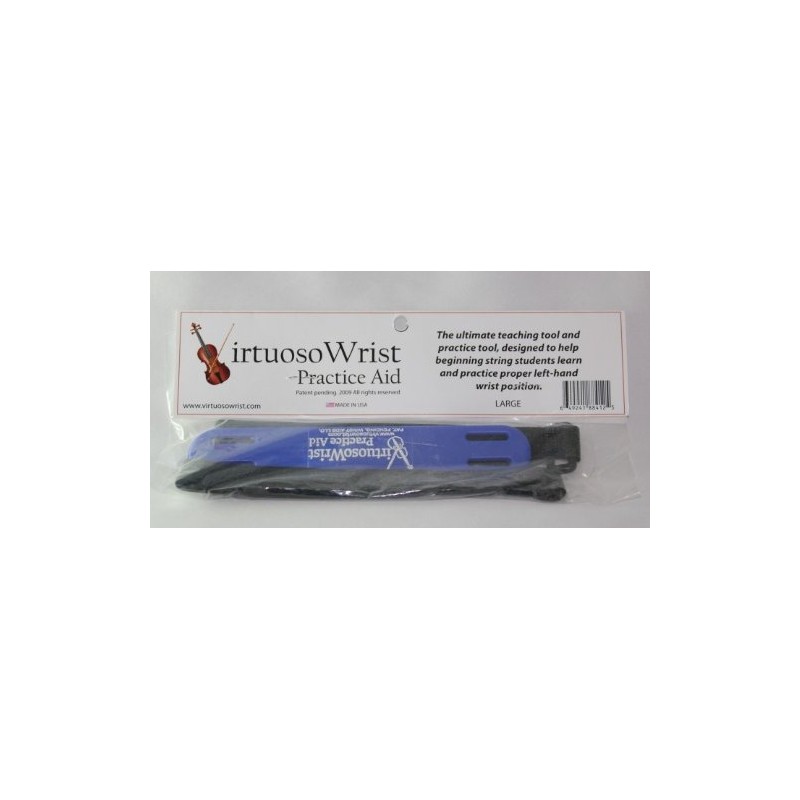 (Adult, Black) Virtuoso Wrist Practice Aid to Correct Form Left
