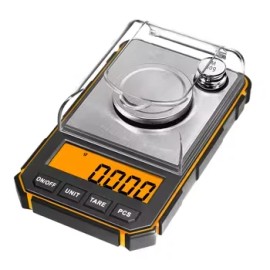 Mini Digital Pocket Balance High Quality 50g 0.001g Stainless Steel Jewelry Scales Precise Weight Measuring Diamonds Gems 500gcolor: Orange, Accuracy: 0.001 g, capacity/accuracy: 0.001g