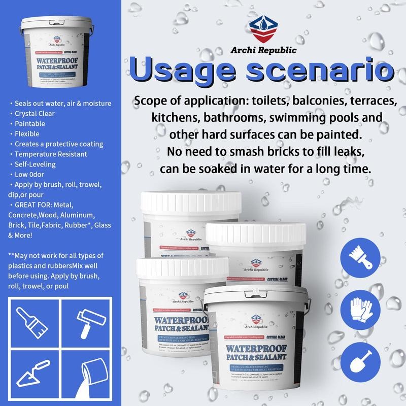 Archi Republic Clear Waterproofer - Highly effective waterproofing coating that