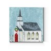 Renditions Gallery Christmas Church Wall Art, Charming Religious Winter Artwork,