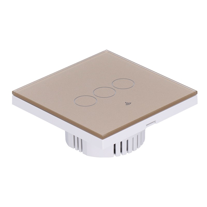 For Tuya Zigbee Light Switch 3‑Gang Remote Control Touch Switch