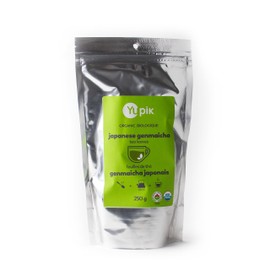 Yupik Organic Japanese Genmaicha Tea, 250 g, Green Tea Loose Leaf, Japanese Tea, Roasted Brown Rice Tea