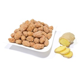 Burnt Almonds with Ginger Flavour | Almonds Caramelised | Contents: 500 g | Viennese Almonds without Additives and Preservatives | with Little Sugar