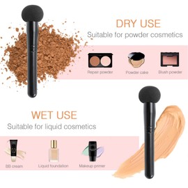 Minkissy 4pcs Mushroom Cosmetic Puff Wet Dry Makeup Puff Portable Makeup Brush Set