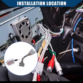 Hihaha Inner/Radio Add a Subwoofer Amplifier Harness for Chrysler Town & Country 2008 2017 for Dodge Durango 2011 2013 / Durable/Plastic / 1 Pcs/Multicolor