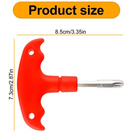 Thyonta Adjustable Golf Torque Wrench Portable Metal Tool for Golf Driver and Club Adjustments Universal Wrench and Socket Tool for Precision Golf Equipment Tuning (Red)