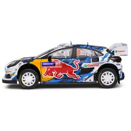 DCD Ford for Puma Rally1 Hybrid #16 2024 Adrien Fourmaux Alexandre Coria 3rd Place 'Rally Sweden' 1/18 Competition Diecast Toys